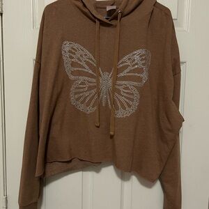 No Boundaries Brown Hoodie